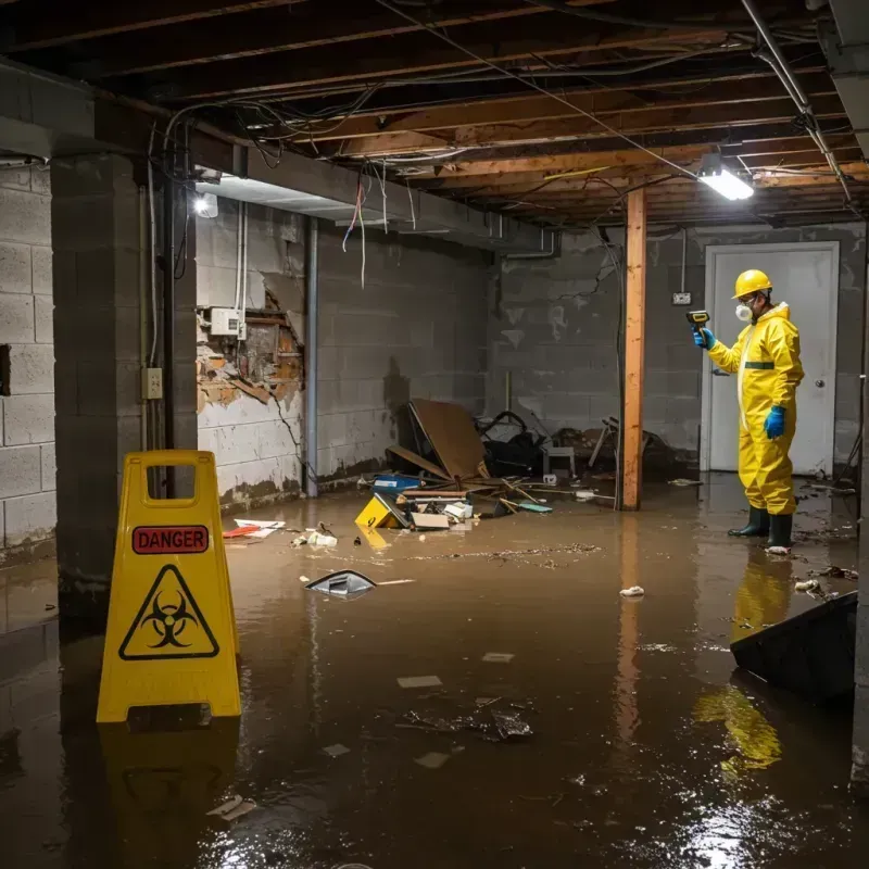 Flooded Basement Electrical Hazard in Gilford, NH Property